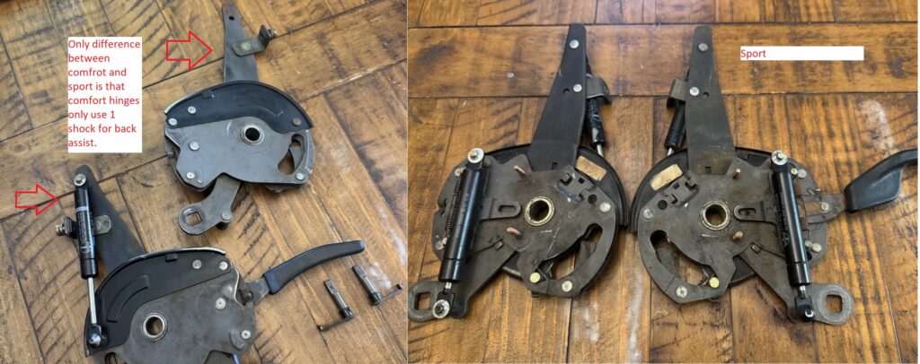 E30 Seat Hinge Interchangeability (2/4 Door/Comfort/Sport) and Failure Point (Broken Seat Back Mounting Bracket)