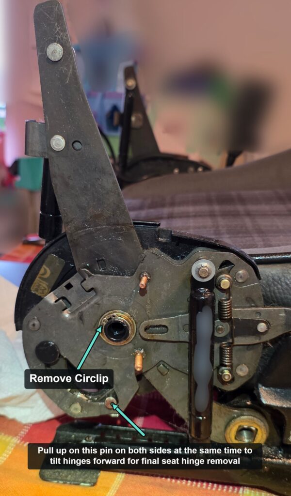 E30 Seat Hinge Removal (All E30 Seats – Sport, Comfort, 2 and 4 door)